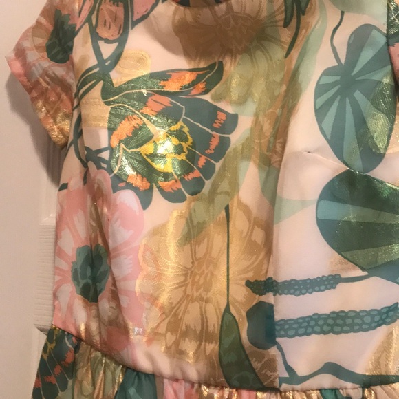 H&M Conscious Collection tulip dress metallic chic - Picture 3 of 8